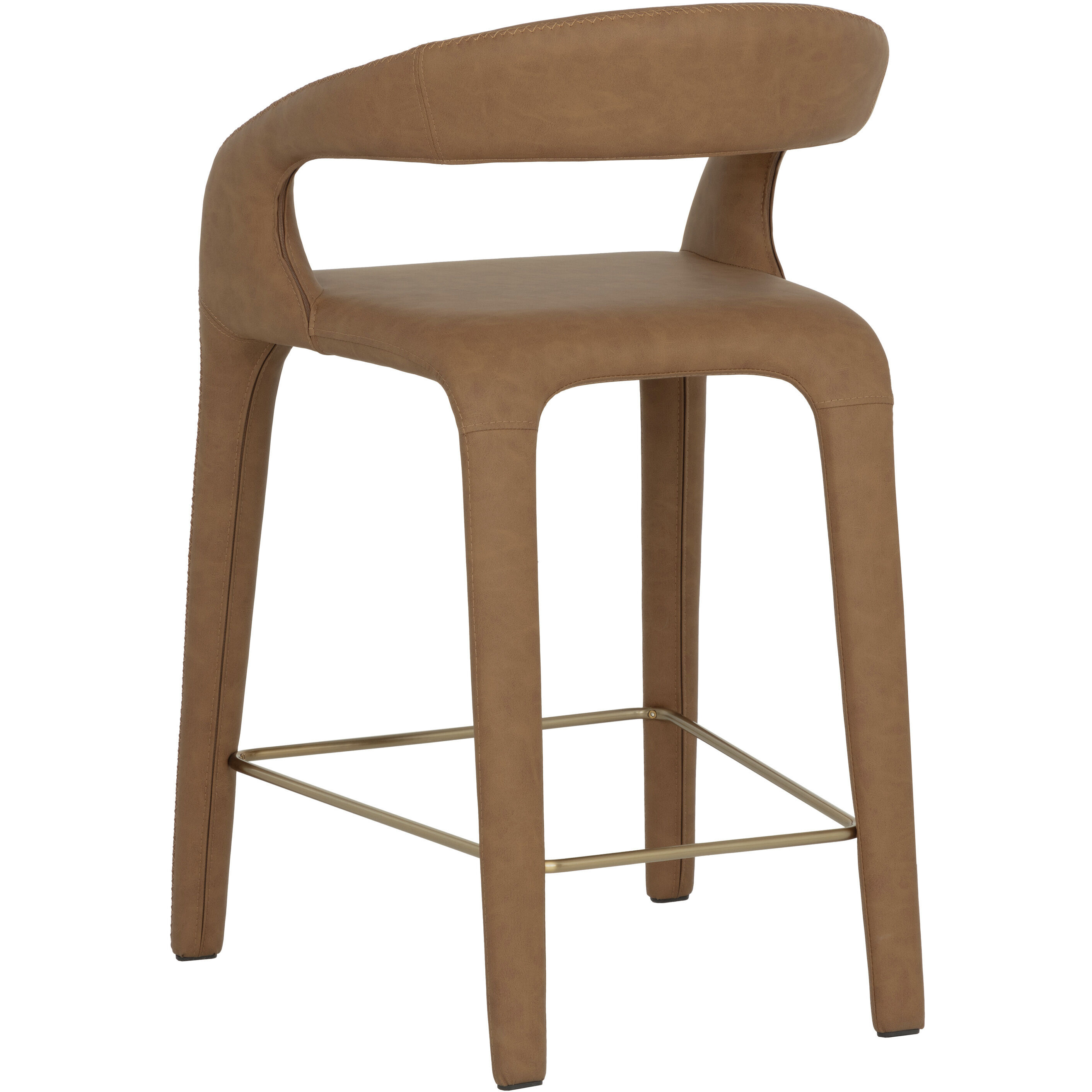 Atika 37 inch Milliken Cognac Counter Stool